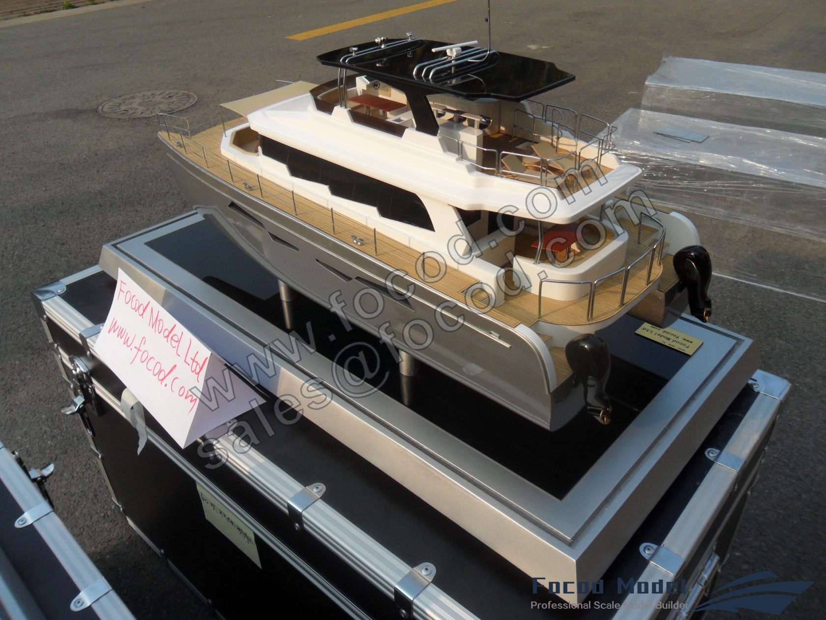 custom made model of 60ft catamaran yacht